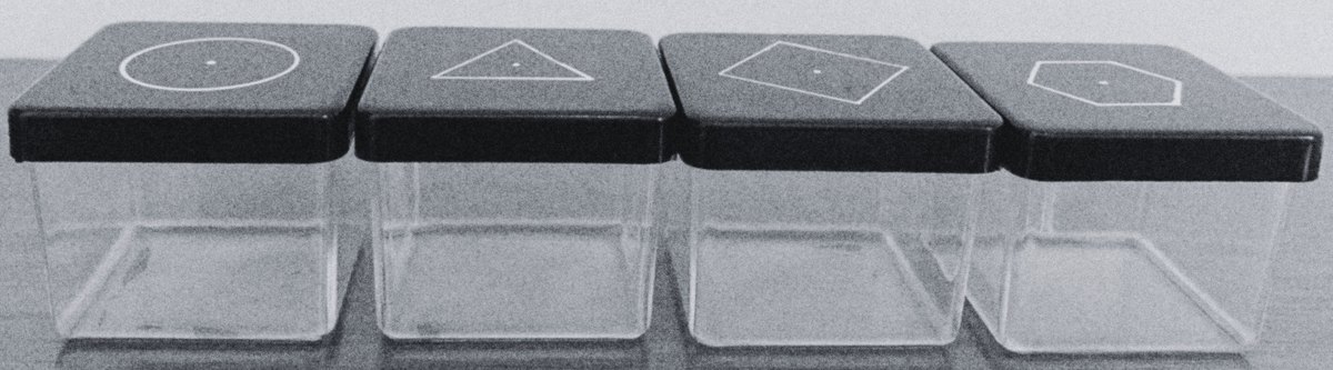Four empty Practice boxes marked with their symbols